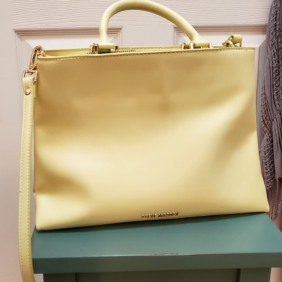 Steve Madden Mesa Satchel, pale yellow/citrine - Picture 9 of 16